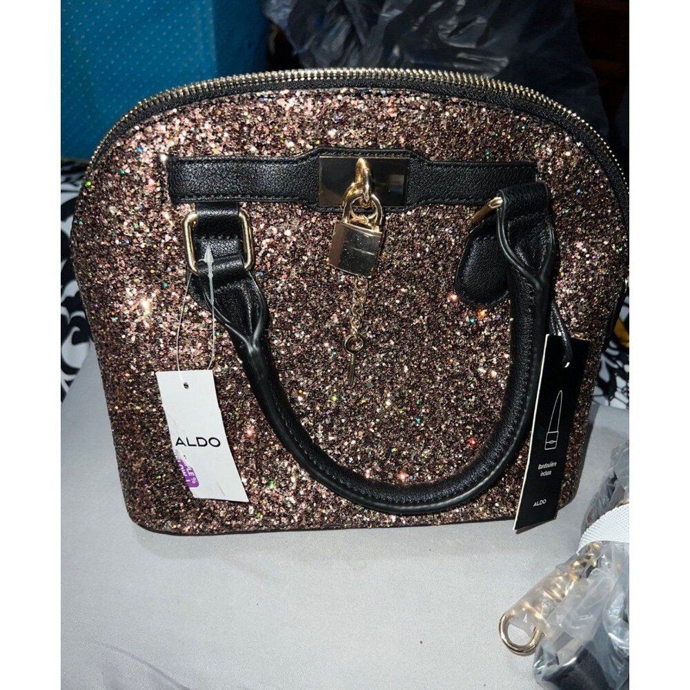 Mini Aldo handbag purse with beautiful sparkling glitter B36